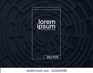 Vector illustration of a maze