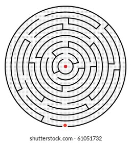 Vector illustration of maze