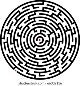 Vector illustration of maze