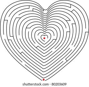 Vector illustration of maze