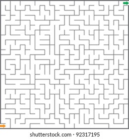 Vector illustration of maze