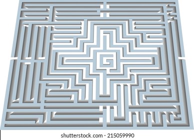 vector illustration of a maze and labyrinth