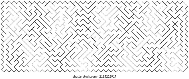 Ilustración vectorial del laberinto o laberinto aislados en fondo blanco