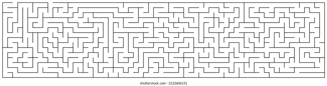 Vector illustration of maze or labyrinth isolated on white background