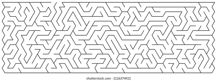 Vector illustration of maze or labyrinth isolated on white background