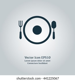 Vector illustration of meal icon