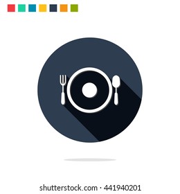 Vector illustration of meal icon
