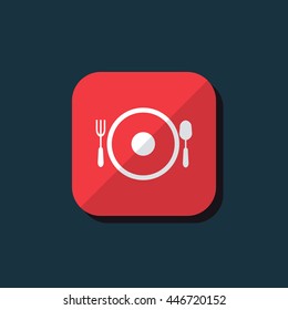 Vector illustration of meal icon
