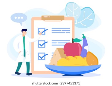 Vector illustration of a meal schedule for balancing daily meals. Hunger is a constant period of time as a healthy habit of the digestive system. Symbolic wall clock with lunch plate.