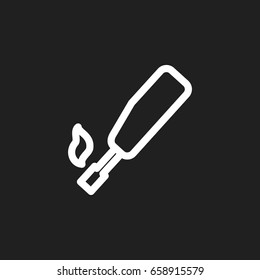 Vector Illustration Of Meal Symbol On Lighter Outline. Premium Quality Isolated Kitchenette   Element In Trendy Flat Style.
