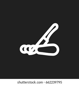 Vector Illustration Of Meal Symbol On Cut Outline. Premium Quality Isolated Knife  Element In Trendy Flat Style.