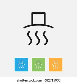 Vector Illustration Of Meal Symbol On Lid Outline. Premium Quality Isolated Cover Element In Trendy Flat Style.