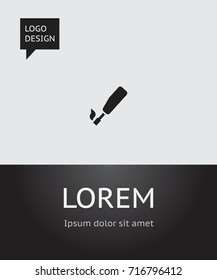Vector Illustration Of Meal Symbol On Kitchen Lighter Icon. Premium Quality Isolated Gas Gun Element In Trendy Flat Style.