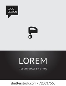 Vector Illustration Of Meal Symbol On Mixer Icon. Premium Quality Isolated Agitator  Element In Trendy Flat Style.