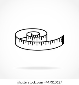 vector illustration of measure tape