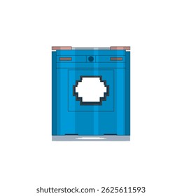 Ilustração vetorial de um transformador de medição (transformador de corrente) para aplicações de medição e monitorização elétrica em sistemas de potência. Ativo perfeito para materiais industriais e educacionais.