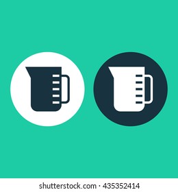 Vector illustration of measuring cup icon