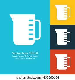 Vector illustration of measuring cup icon
