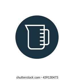 Vector illustration of measuring cup icon
