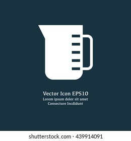 Vector illustration of measuring cup icon