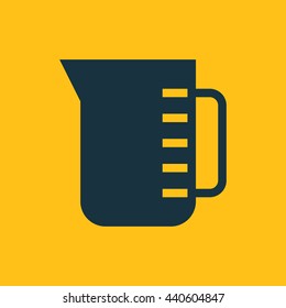Vector illustration of measuring cup icon