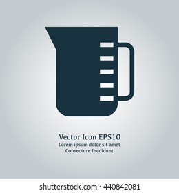 Vector illustration of measuring cup icon