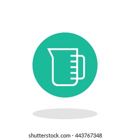 Vector illustration of measuring cup icon