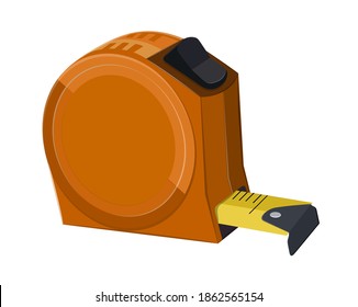 Vector illustration of measuring tape.