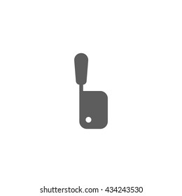 Vector illustration of meat chopper icon on white background