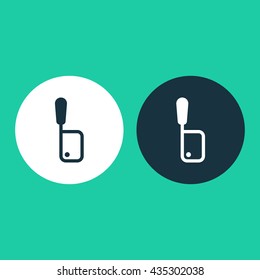 Vector illustration of meat cleaver icon