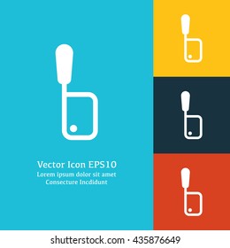 Vector illustration of meat cleaver icon