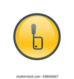 Vector illustration of meat cleaver icon