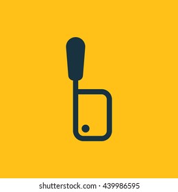 Vector illustration of meat cleaver icon