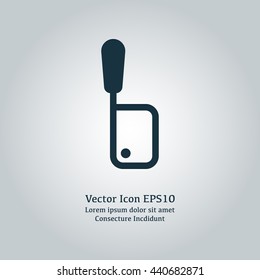 Vector illustration of meat cleaver icon