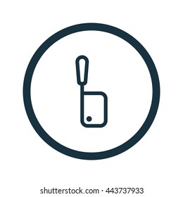 Vector illustration of meat cleaver icon