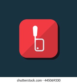 Vector illustration of meat cleaver icon