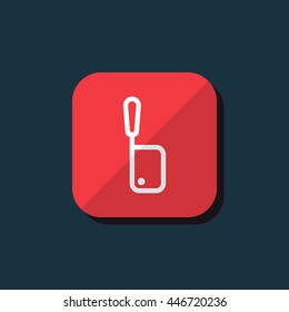 Vector illustration of meat cleaver icon