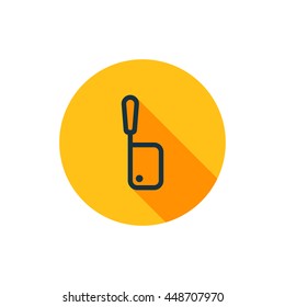 Vector illustration of meat cleaver icon