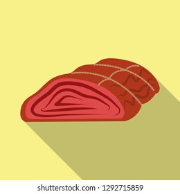 Vector illustration of meat and ham icon. Set of meat and cooking stock vector illustration.