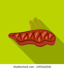 Vector illustration of meat and ham symbol. Collection of meat and cooking stock symbol for web.