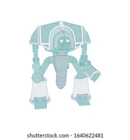 Vector illustration. Mecha in isolated background. For t-shirt design, poster, sticker.