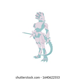 Vector illustration. Mecha in isolated background. For t-shirt design, poster, sticker.
