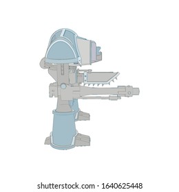 Vector illustration. Mecha in isolated background. For t-shirt design, poster, sticker.