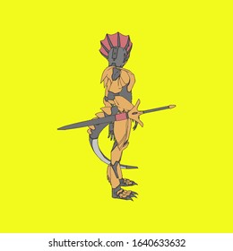 Vector illustration. Mecha in isolated background. For t-shirt design, poster, sticker.