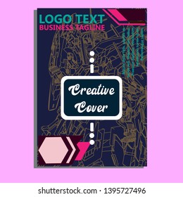 Vector illustration. Mecha sacred geometry. Mecha mock-up isolated design. For t-shirt design, poster, sticker. Line Style. - Vector