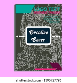 Vector illustration. Mecha sacred geometry. Mecha mock-up isolated design. For t-shirt design, poster, sticker. Line Style. - Vector