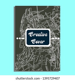 Vector illustration. Mecha sacred geometry. Mecha mock-up isolated design. For t-shirt design, poster, sticker. Line Style. - Vector