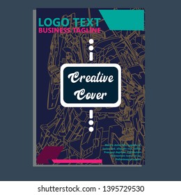 Vector illustration. Mecha sacred geometry. Mecha mock-up isolated design. For t-shirt design, poster, sticker. Line Style. - Vector