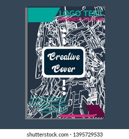 Vector illustration. Mecha sacred geometry. Mecha mock-up isolated design. For t-shirt design, poster, sticker. Line Style. - Vector