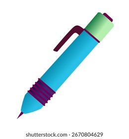 Vector illustration of mechanical bolpoin